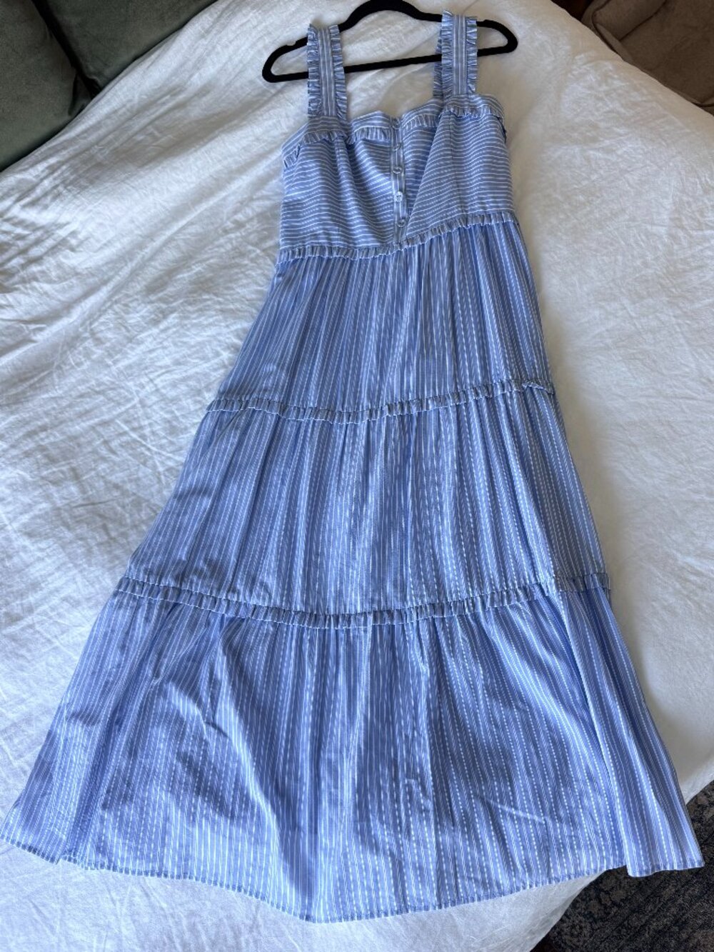 Gal Meets Glam Collection, Blue and White Stripe Dress